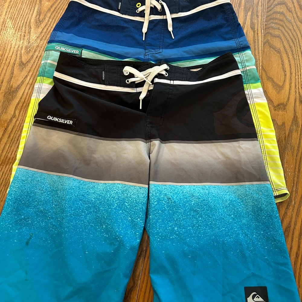 Bundle of 2 Board Shorts.  One Quiksilver and one Under Armour. Size 27